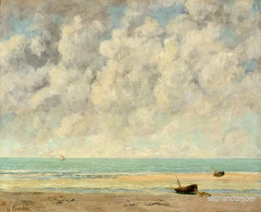 Reproduktion av målningen La Mer calme - Gustave Courbet - Bild 2