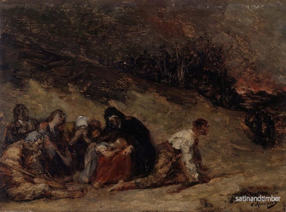 Reproduktion av målningen Episoden av bondekriget - Constantin Meunier - Bild 2