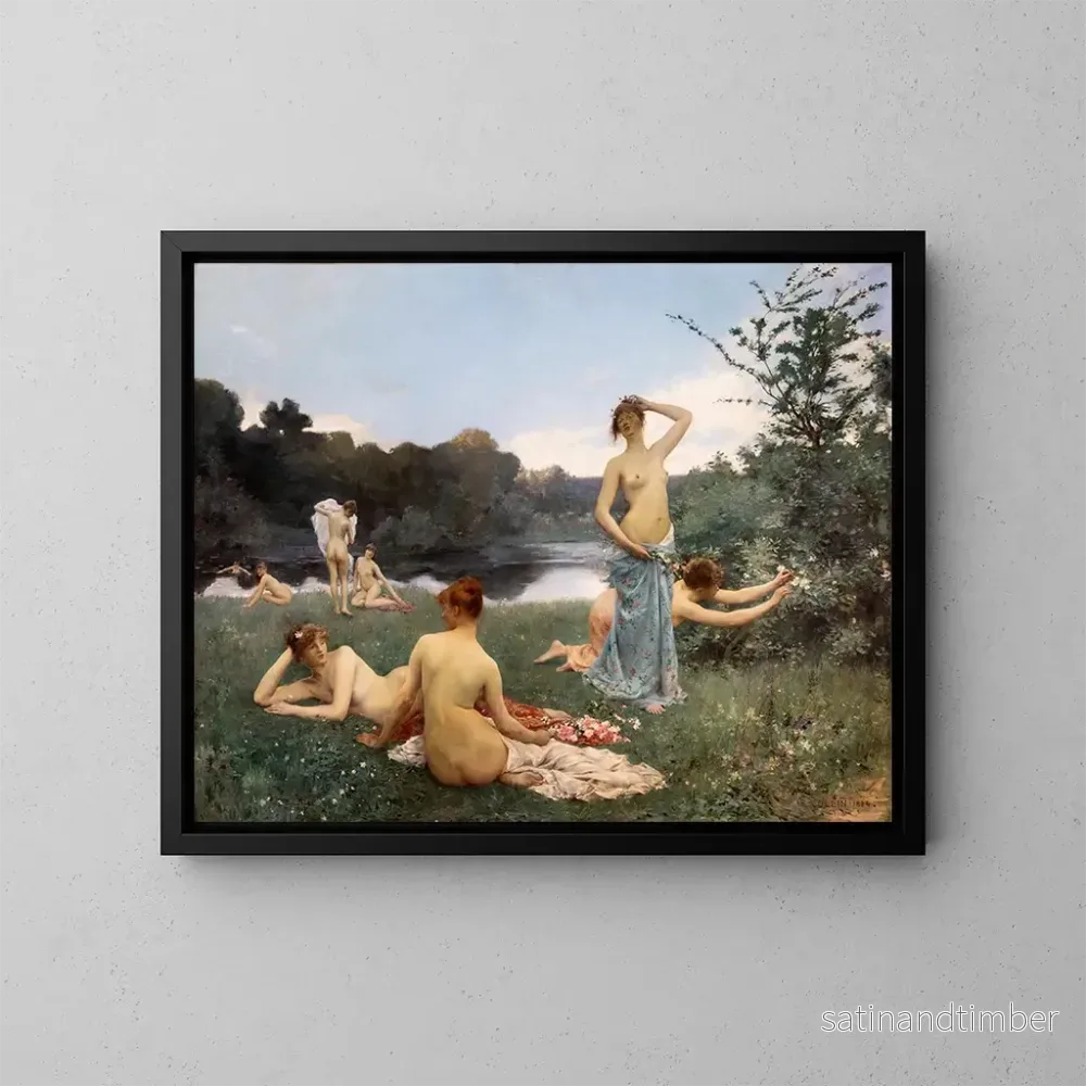 Reproduktion av målningen Sommar - Raphaël Collin
