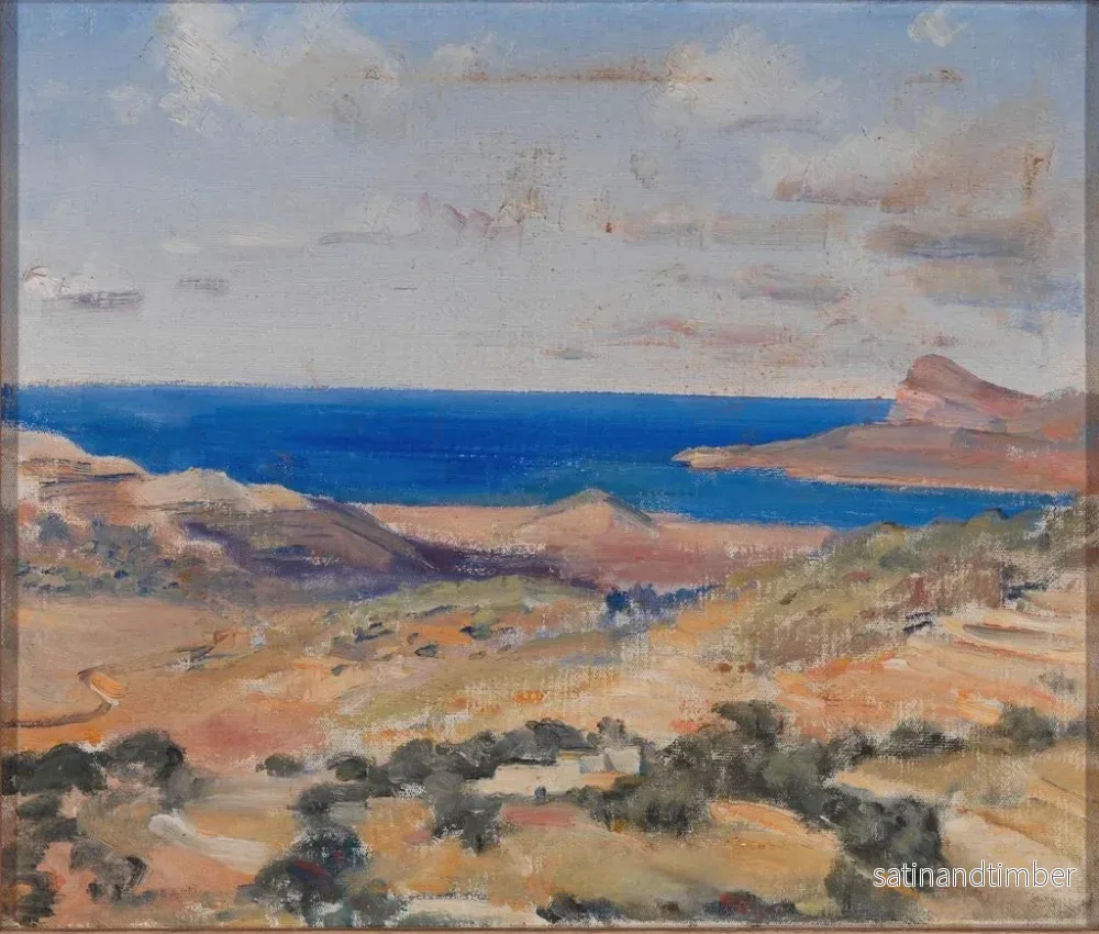 Reproduktion av målningen Rivage med blått hav - Eleanor Harris - Bild 2
