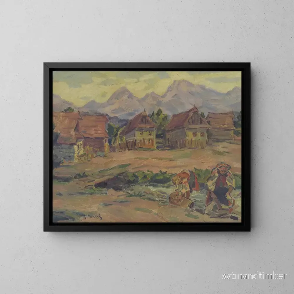 Reproduktion av målningen På en bäck under Tatras - Gustav Mahler