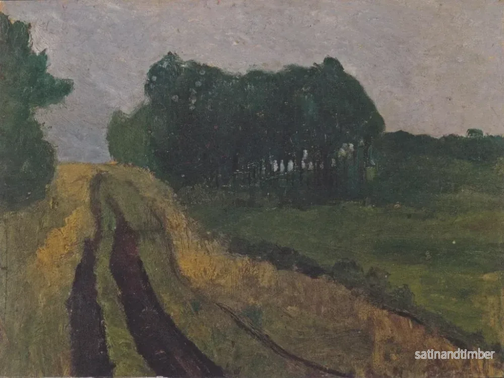 Reproduktion av målningen Landskap vid kväll - Paula Modersohn-Becker - Bild 2