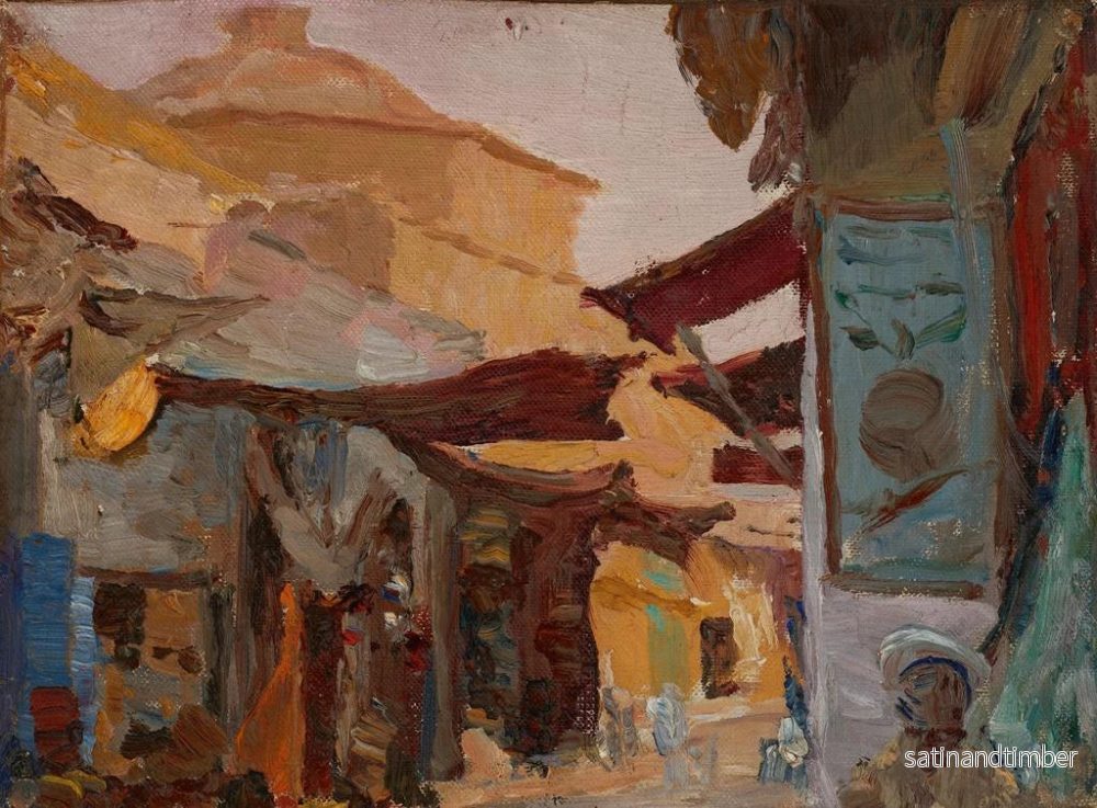 Reproduktion av målningen Bazaar de Smyrne - Jan Cybis - Bild 2