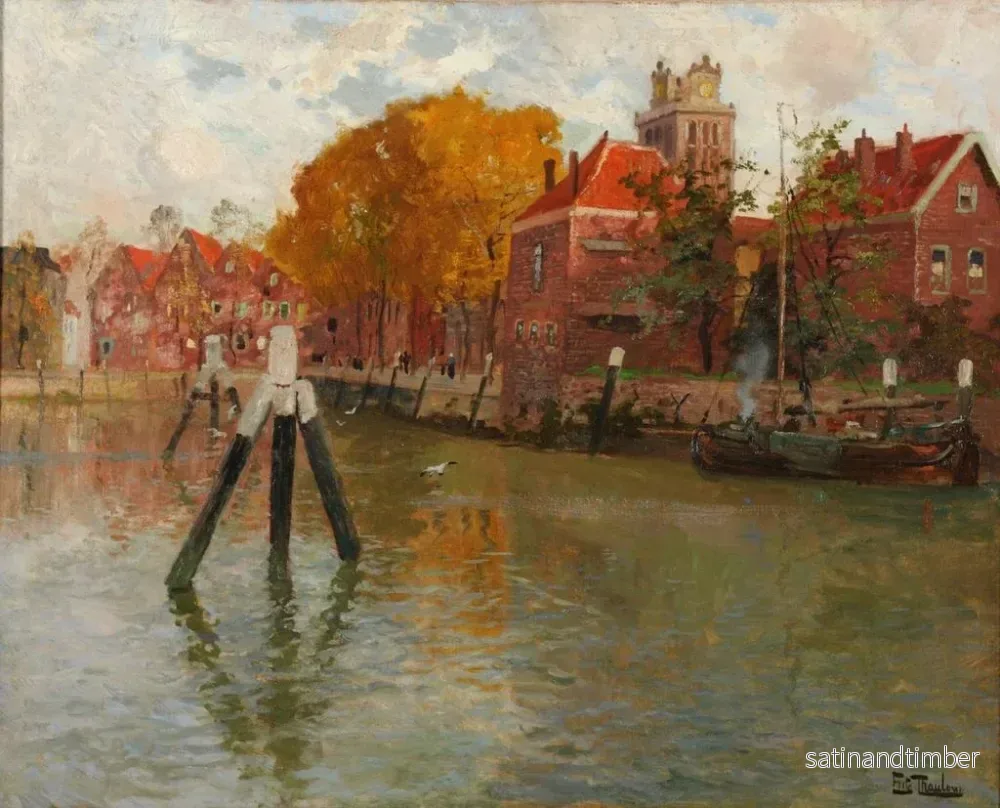 Reproduktion av målningen Dordrecht - Frits Thaulow - Bild 2
