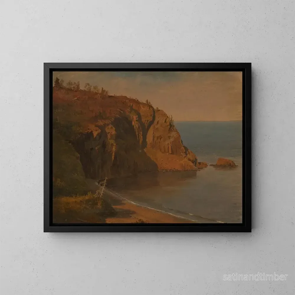 Reproduktion av målningen Côte de l'île Grand Manan, Kanada - Frederic Edwin Church