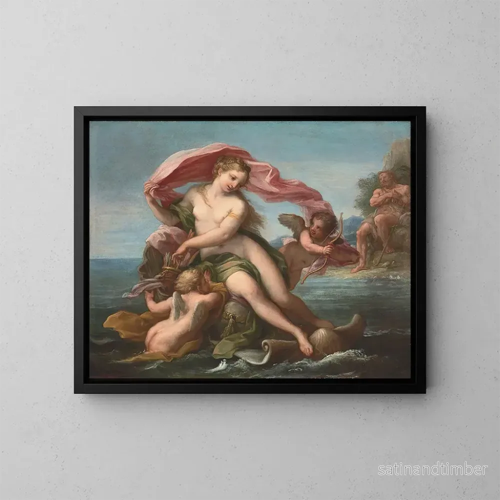 Reproduktion av målningen Le Triomphe de Galatée - Giuseppe Bartolomeo Chiari
