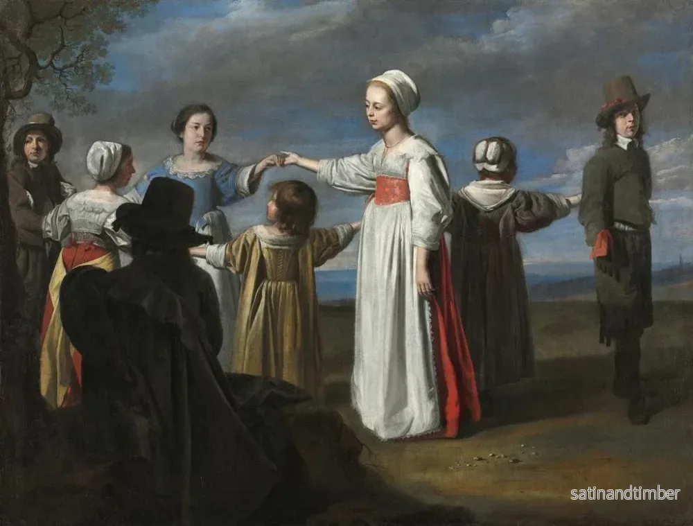 Reproduktion av målningen Barn som dansar - Familjen Le Nain - Bild 2