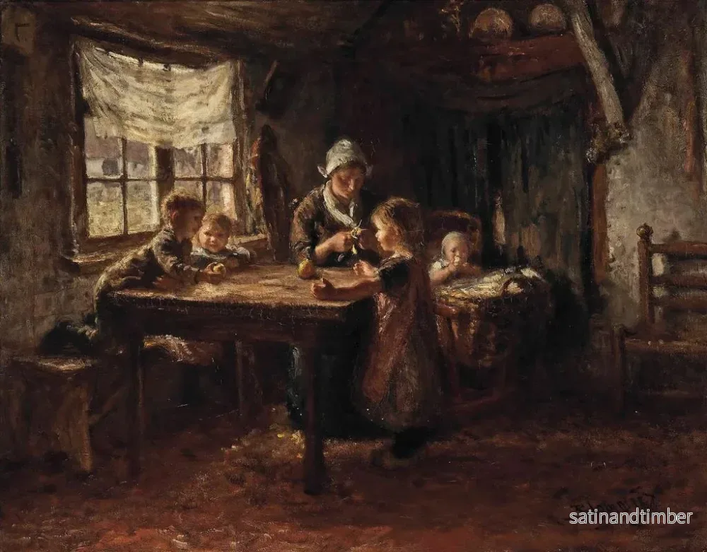Reproduktion av målningen Manger des pommes - Bernardus Johannes Blommers - Bild 2
