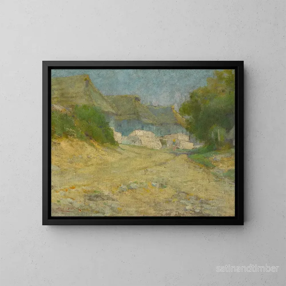 Reproduktion av målningen Village - Ludovit Ordok
