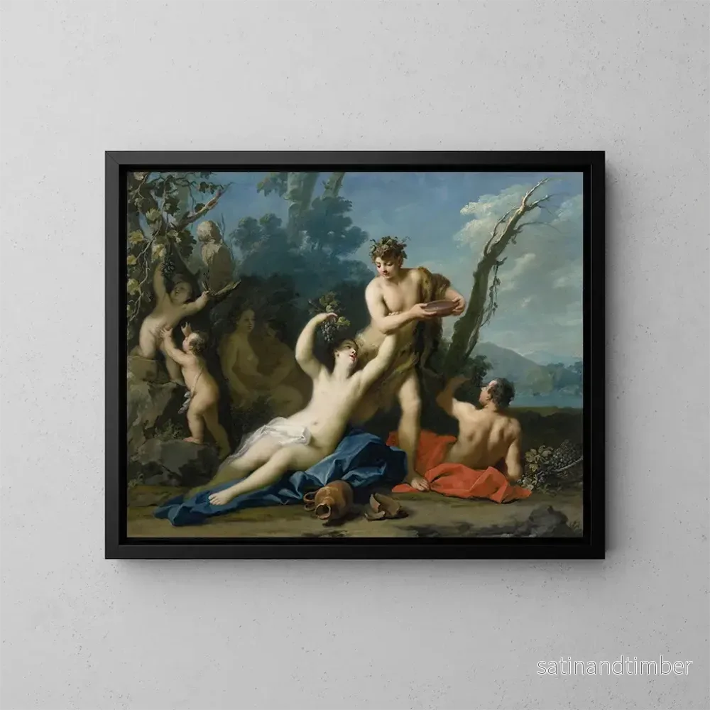 Reproduktion av målningen Bacchus och Ariane - Jacopo Amigoni