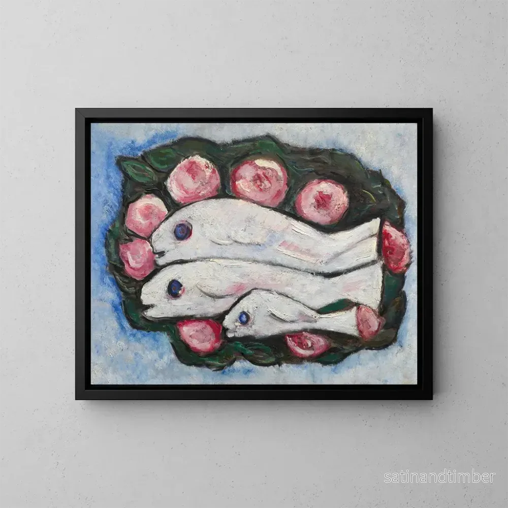 Reproduktion av målningen Banquet dans le silence - Marsden Hartley