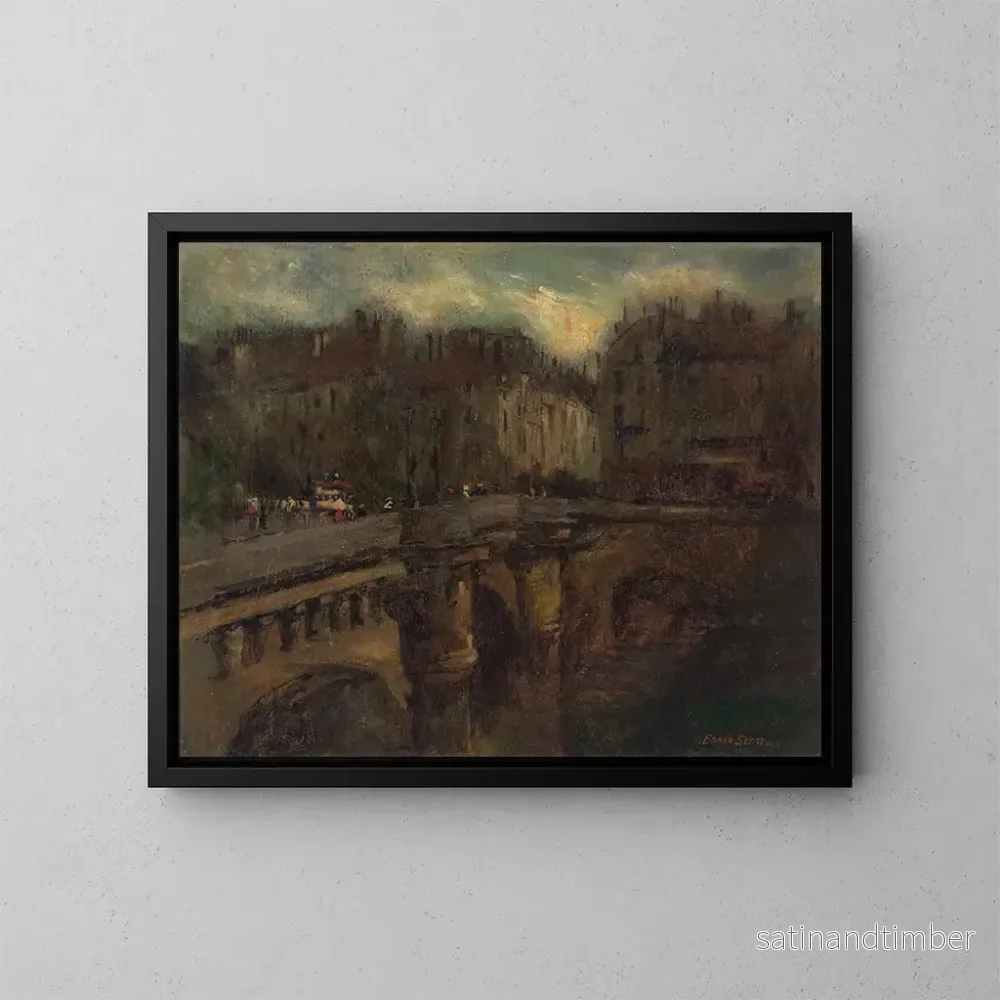 Reproduktion av målningen L'Heure bleue à Paris - Frank Edwin Scott