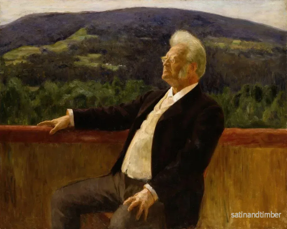 Reproduktion av målningen Porträtt av poeten Bjørnstjerne Bjørnson - Erik Werenskiold - Bild 2