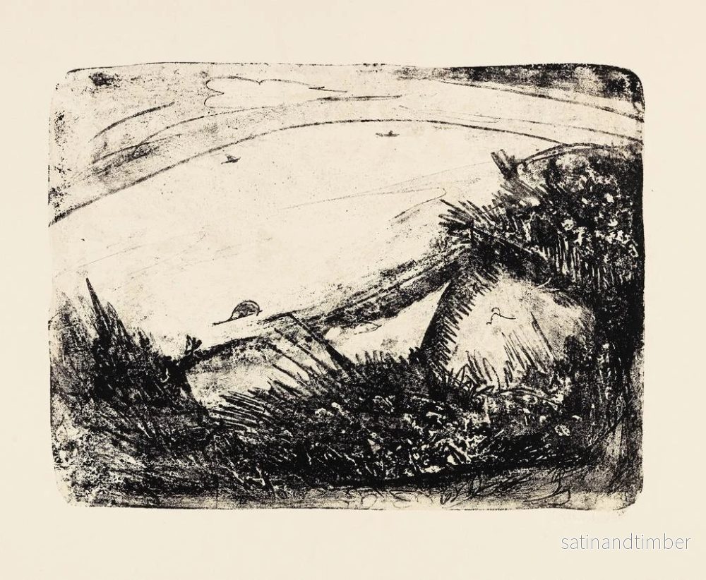 Reproduktion av målningen av klippor och havet vid Fehmarn - Ernst Ludwig Kirchner - Bild 2