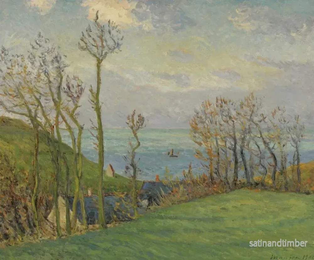 Reproduktion av målningen Le Vallon de Vaucottes-sur-Mer - Maxime Maufra - Bild 2