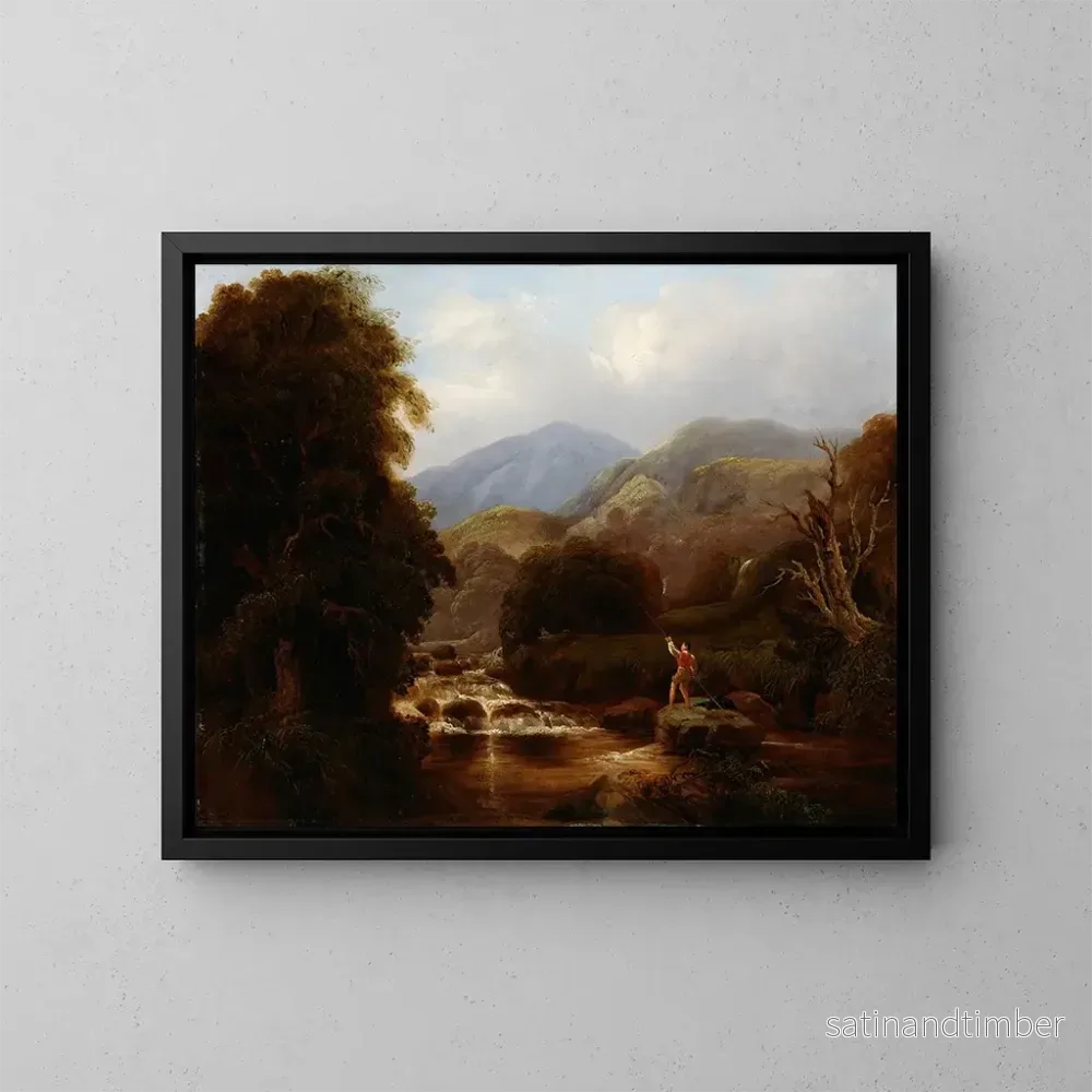 Reproduktion av målningen Le ruisseau de montagne – Thomas James Mulvany Reproduktion av målningen Le ruisseau de montagne – Thomas James Mulvany