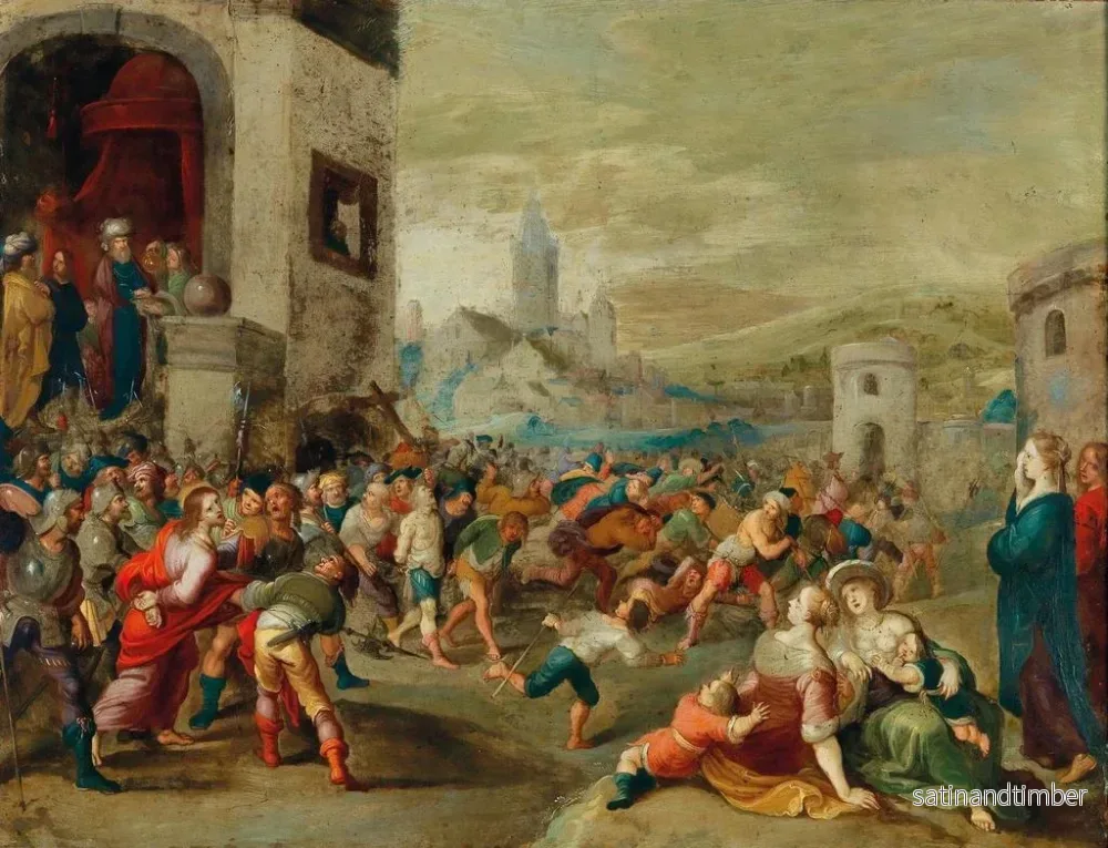 Reproduktion av målningen Pilatus tvättar händerna i oskuld - Frans Francken den yngre - Bild 2
