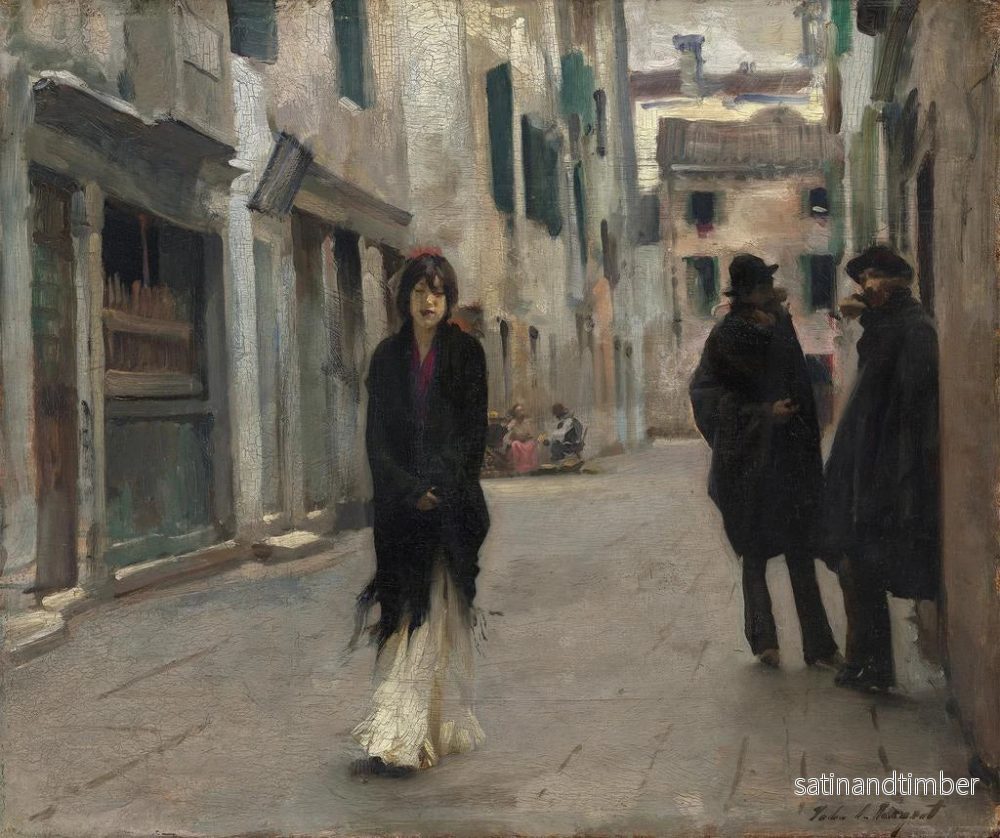 Reproduktion av målningen Rue à Venise - John Singer Sargent - Bild 2