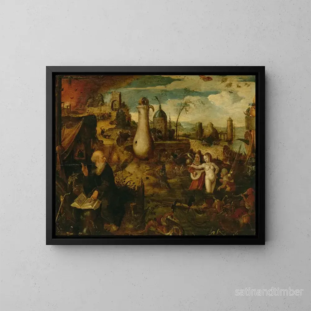 Reproduktion av målningen La Tentation de saint Antoine - Pieter Huys