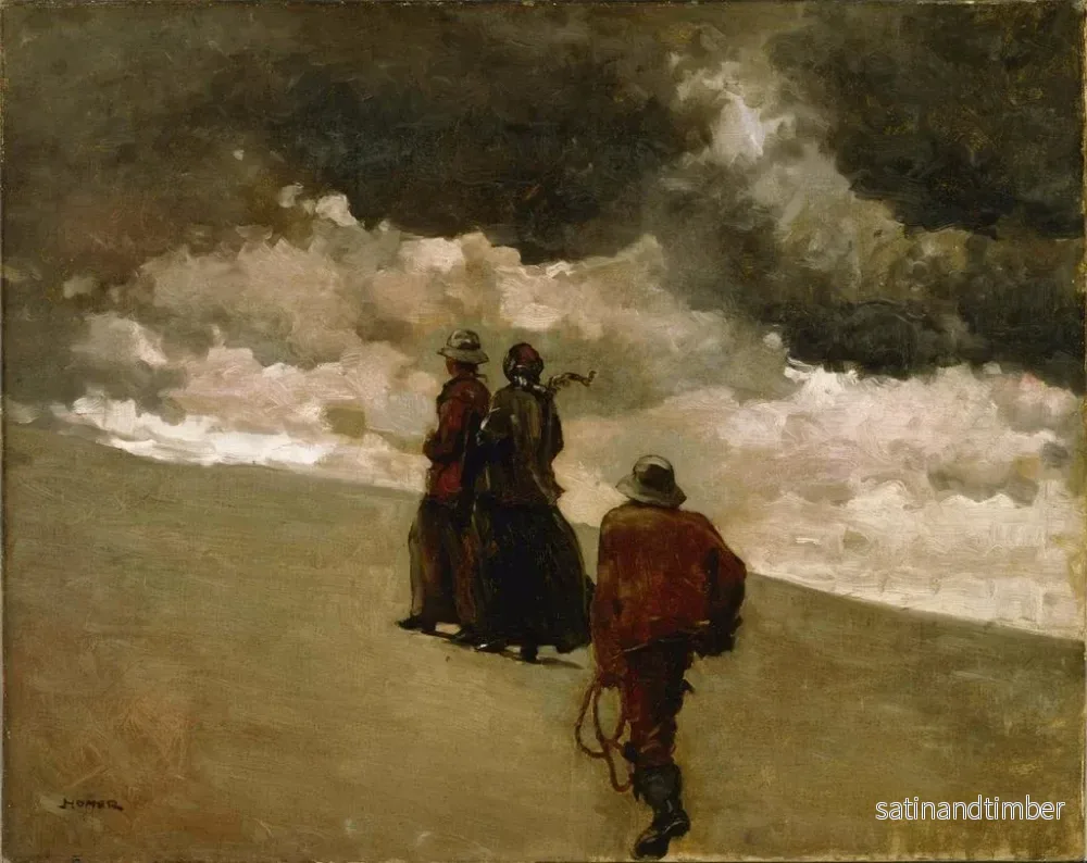 Reproduktion av målningen På räddning - Winslow Homer - Bild 2