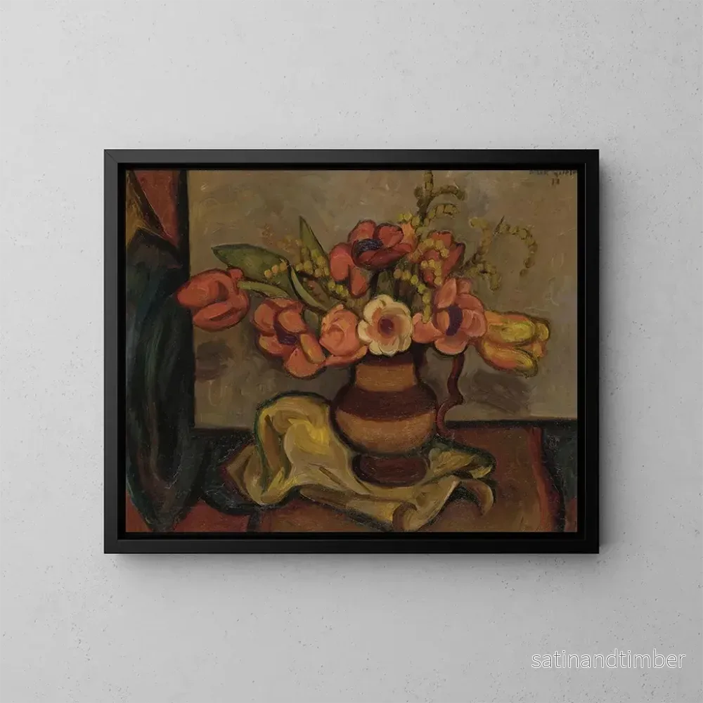 Reproduktion av målningen Tulpaner och mimosa – Mark Gertler Reproduktion av målningen Tulpaner och mimosa – Mark Gertler