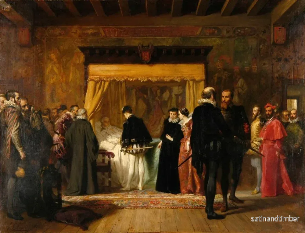 Reproduktion av målningen Charles IX hos Coligny - Pierre-Charles Comte - Bild 2