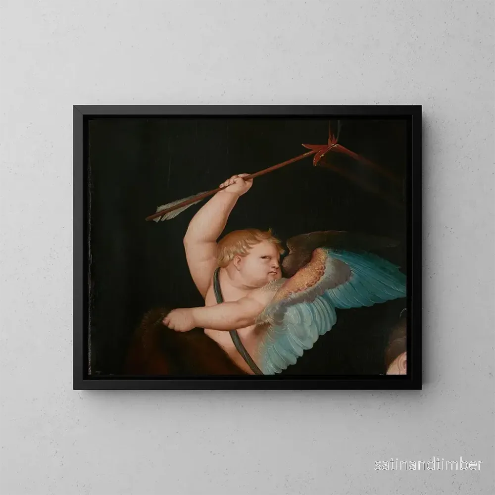 Reproduktion av målningen Cupid med flammande pilar - Hans Baldung