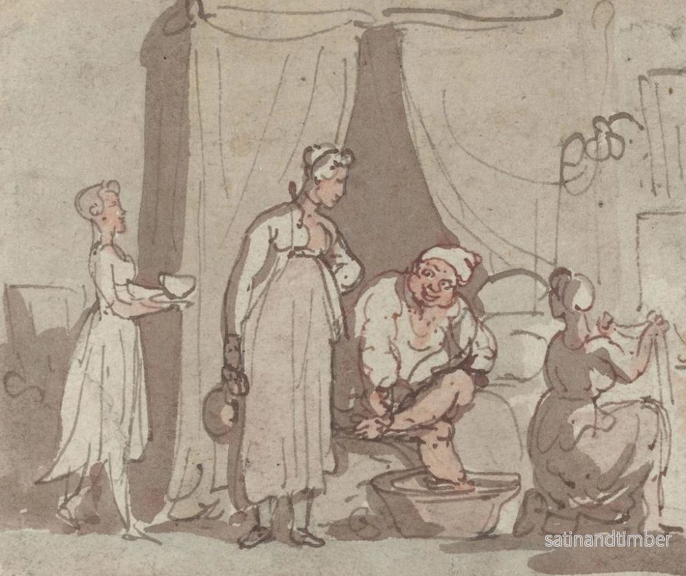 Reproduktion av målningen Le Bain de pieds - Thomas Rowlandson - Bild 2