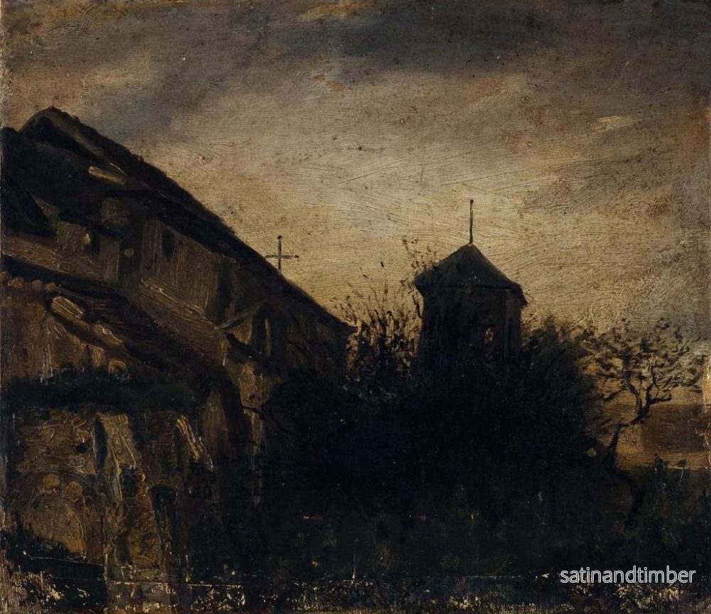Reproduktion av målningen L'abbaye de Saint-Pierre de Montmartre - Louis-Godefroy Jadin - Bild 2
