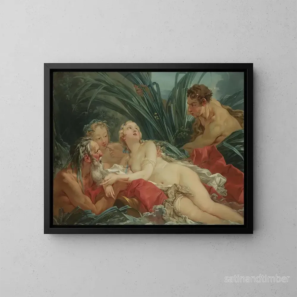 Reproduktion av målningen Pan och Syrinx – François Boucher Reproduktion av målningen Pan och Syrinx – François Boucher