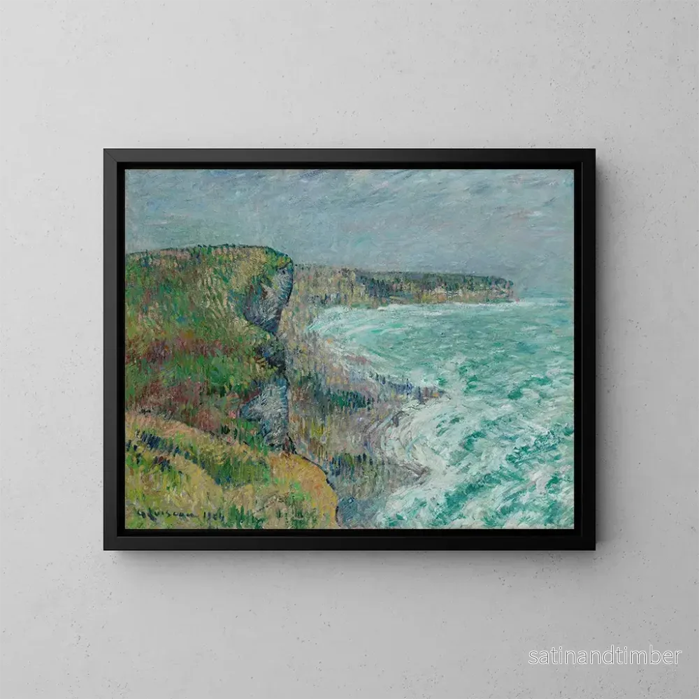 Reproduktion av målningen Falaises d'Yport en hiver - Gustave Loiseau