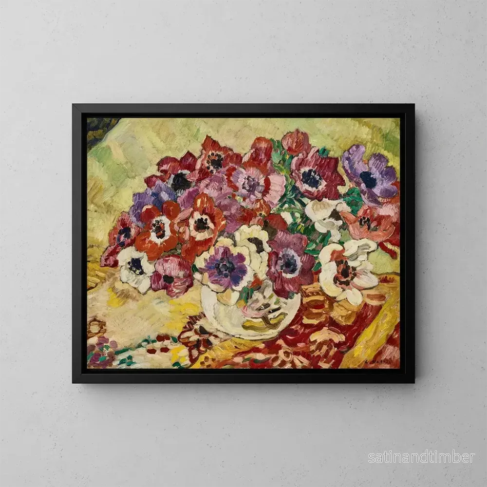 Reproduktion av målningen Bouquet d’animaux au vase oiseau sur fond jaune – Louis Valtat Reproduktion av målningen Bouquet d’animaux au vase oiseau sur fond jaune – Louis Valtat