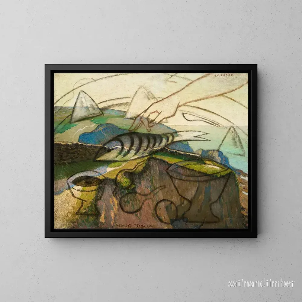 Reproduktion av målningen Le Zèbre - Francis Picabia