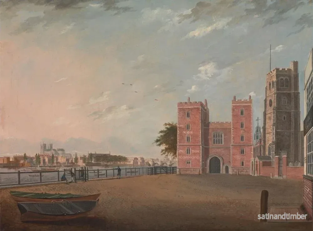 Reproduktion av målningen Palais de Lambeth sett västerifrån - Daniel Turner - Bild 2