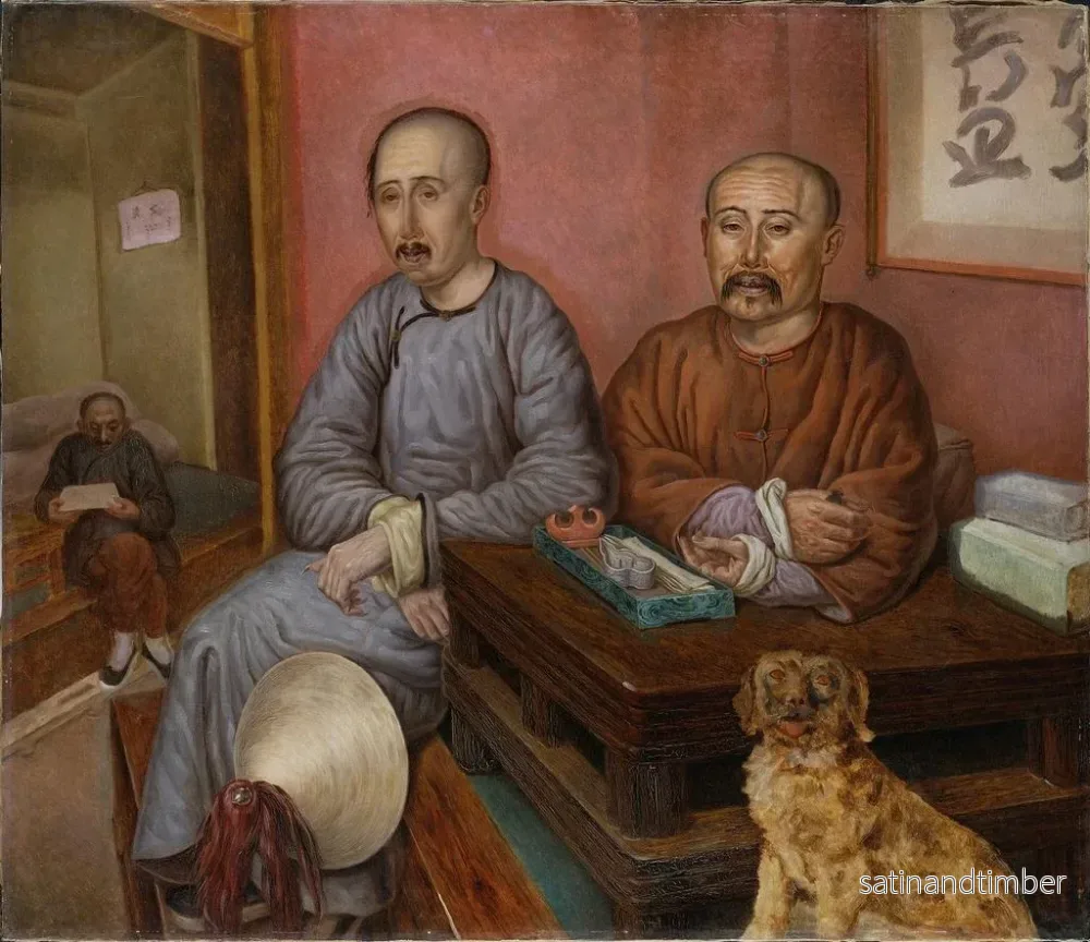 Reproduktion av målningen Marchands chinois - Carl Peter Mazer - Bild 2
