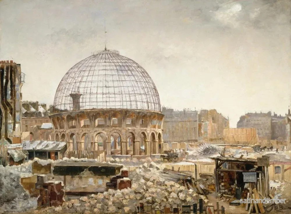 Reproduktion av målningen La démolition de la Halle au blé - Henri Ferdinand Bellan - Bild 2