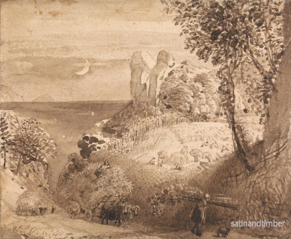 Reproduktion av målningen En pastoral scen - Samuel Palmer - Bild 2