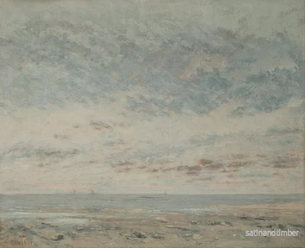 Reproduktion av målningen Basse mer à Trouville - Gustave Courbet - Bild 2