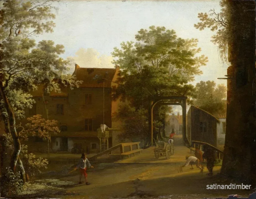 Reproduktion av målningen Rue de village avec pont-levis - Jan Both - Bild 2