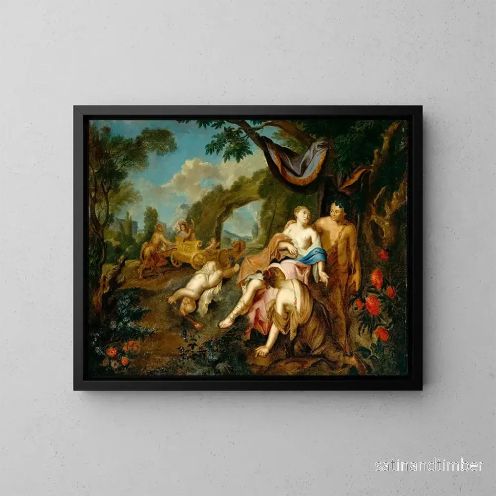 Reproduktion av målningen Bacchus och Ariane - Gustavus Hesselius