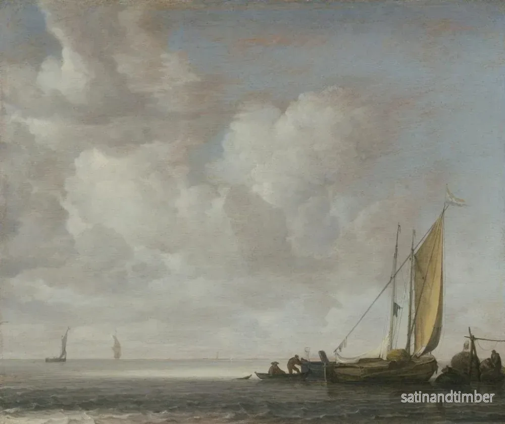 Reproduktion av målningen Mer lugn - Simon de Vlieger - Bild 2