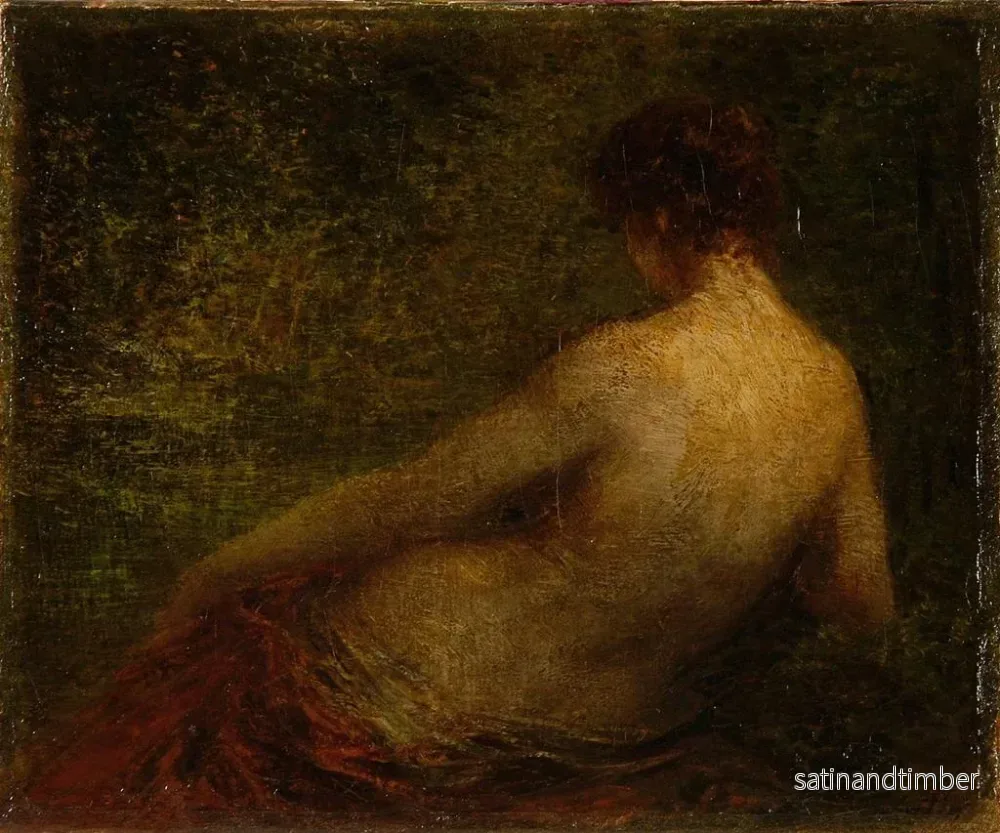 Reproduktion av målningen av en naken kvinna sedd bakifrån - Henri Fantin-Latour - Bild 2
