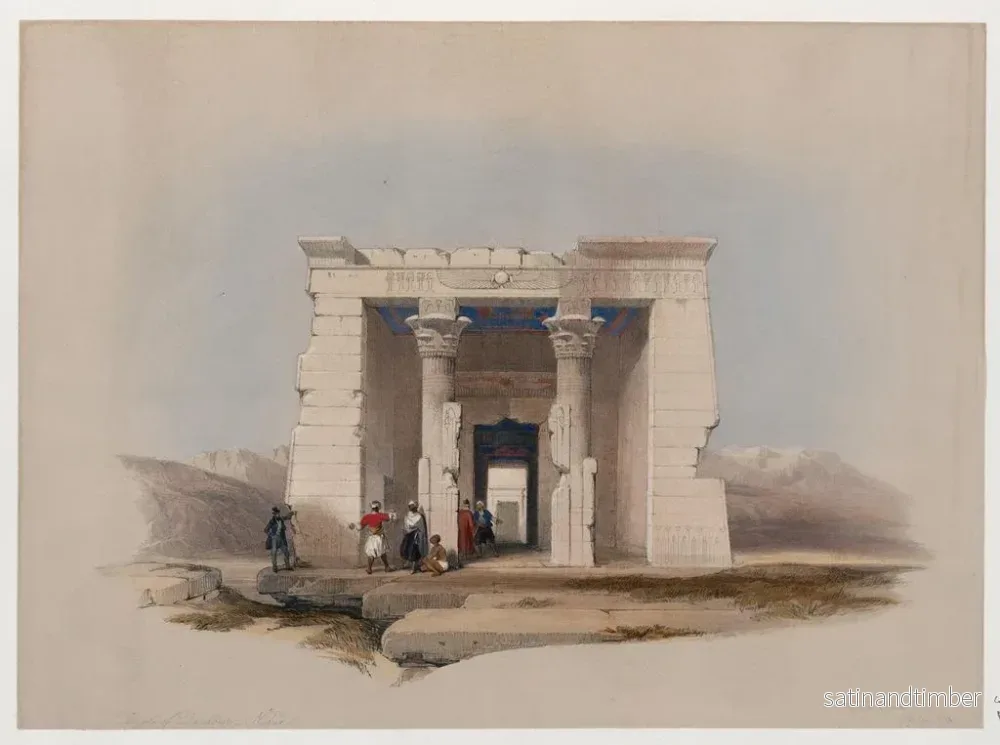 Reproduktion av målningen Temple de Dandour, Nubie - David Roberts - Bild 2