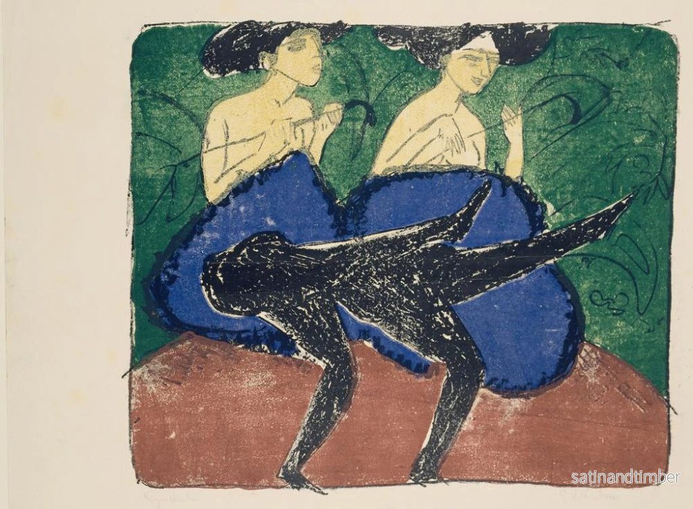 Reproduktion av målningen Flickor amerikanska - Ernst Ludwig Kirchner - Bild 2