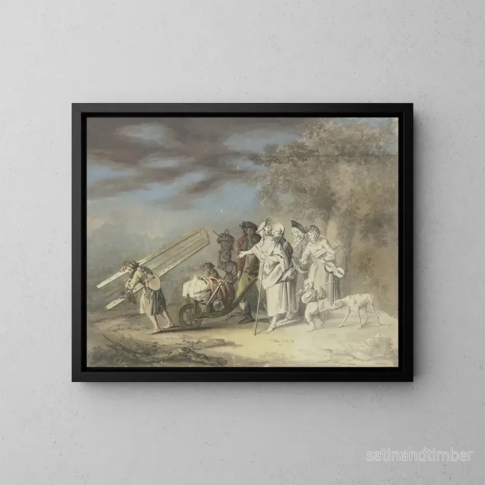 Reproduktion av målningen L'artiste en mouvement - Gottlieb Welt