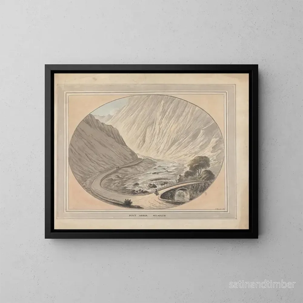 Reproduktion av målningen Pont Aber Glaslyn - William Burgess