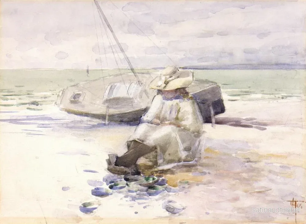 Reproduktion av målningen Flicka på stranden - Frances Hodgkins - Bild 2
