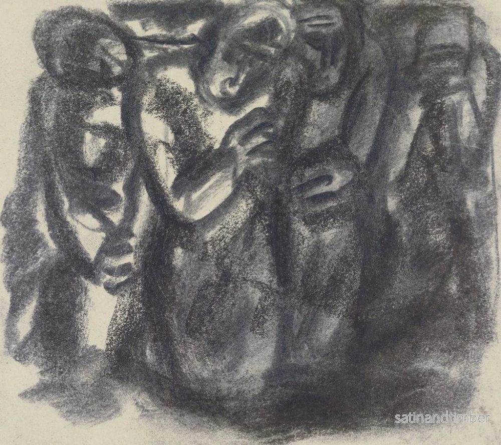 Reproduktion av målningen Skiss av en grupp människor - Leo Gestel - Bild 2