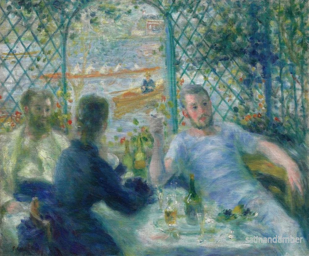 Reproduktion av målningen Frukost på restaurang Fournaise - Pierre-Auguste Renoir - Bild 2