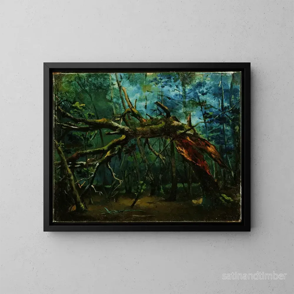 Reproduktion av målningen Ett fallit träd - Jean-Baptiste-Camille Corot